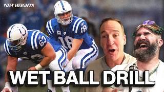 Peyton Manning gets REAL about the wet ball drill and how he prepped his Centers for the Super Bowl