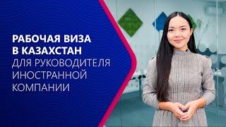 Рабочая виза C3 для руководителя иностранной компании, Казахстан