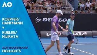 Hanfmann/Hijikata v Koepfer/Kubler Highlights | Australian Open 2024 Second Round