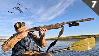 Kayak Jump Shooting Ducks During A Flood Tide | Duck Hunting 2024