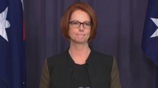 Australian Prime Minister Julia Gillard's resignation speech after being defeated by Kevin Rudd