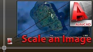 Autocad - How to Scale an image to its real size (Easy!)
