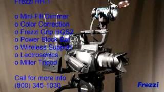 Panasonic AG AF-100 with Frezzi HH-1 Power and Lighting Kit