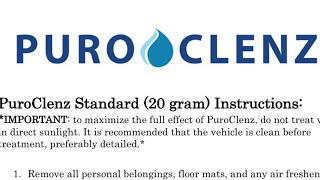 Puroclenz 20 g deodorizing tablet demo #puroclenz #odor #cardetailing