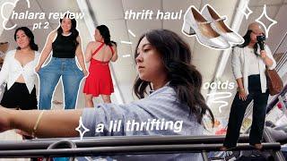 OOTD VLOG  halara review part 2, thrift with me & haul