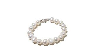 Sterling Silver 1011mm Cultured Freshwater Pearl Bracelet