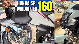 Honda SP 160 bs6 2024 model ️ modified ️ Honda sp 160 modified ️ sp 160 modified