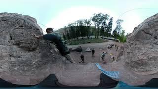 Baskis 360° video Rock climbing blind at Rotary Park near Ouray, Colorado