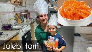 Instant Crispy crunchy and juicy jalebi | Jalebi tarifi ve Hindistan tatlıları | Indian sweets