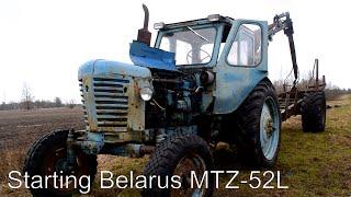 Starting Tractor Belarus MTZ-50 (MTZ-52L) (1080p)