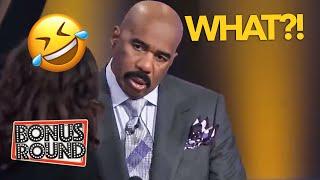 FUNNY ANSWERS On Family Feud With Steve Harvey