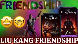 FRIENDSHIP LIU KANG Mortal Kombat 11 FW Gameplay Review MK Mobile | Amazing Equipment