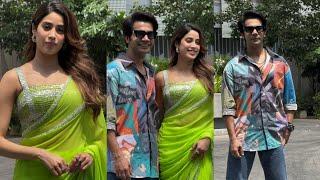 Janhvi Kapoor and Rajkumar Rao Spotted in Town Promoting Mr and Mrs Mahi