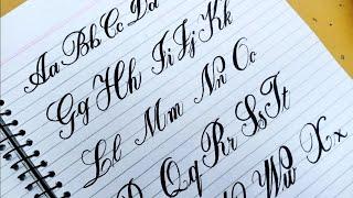 alfabetos cursivos extravagantes || How to Cursive writing Calligraphy Course from A to Z