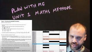 (For Teachers) Plan with me: QLD Unit 1 Maths Methods 2025