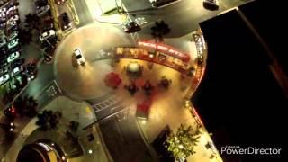 Drone over Riverside CA, the Plaza.