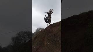 Dirt bike with 8 inch rise chopper handlebars 