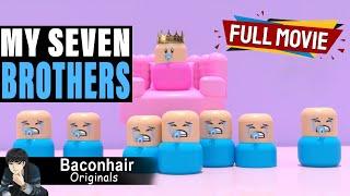 My Seven Twin Brothers Treat Me Like A Princess, FULL MOVIE | roblox brookhaven rp