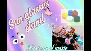 how to make cute things| best out of waste|diy sunglasses stand|bottle cap crafts#diy  @ZNcraftsdiy