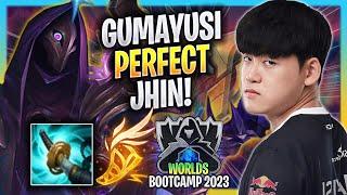 GUMAYUSI PERFECT GAME WITH JHIN! - T1 Gumayusi Plays Jhin ADC vs Jinx! | Bootcamp 2023