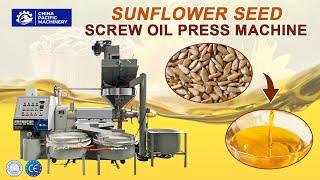 Sunflower Screw Oil Press Machine|Cold Pressed Oil Press Making Machine|Sunflower Oil Expeller