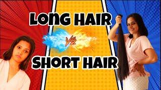 Long Hair Vs Short Hair  || Indhuofficial || Malayalamvine || Comedy