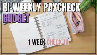 BI-WEEKLY PAYCHECK BUDGET | 1 WEEK CHECK-IN | 1ST PAYCHECK IN JUNE