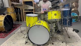 1980s Gretsch "Tony Williams Yellow" Drum Set