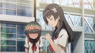 TORAU KAGAKU ACCELERATOR:Saten flips Uiharu's skirt