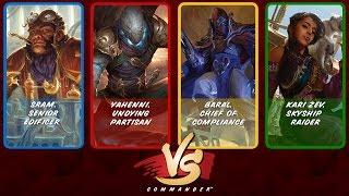 Commander VS S6E2: Sram vs Yahenni vs Baral vs Kari Zev [MTG]