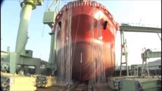 Launch of the NYK "Forest Trader"