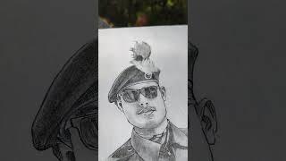 #PencilArt #ReelArt #PortraitDrawing #IndianArmy #RealisticDrawing  #ArtReels #SketchingProcess