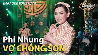 Karaoke Tone Nam | Vợ Chồng Son |  Phi Nhung ( Thanh Huy UGO )