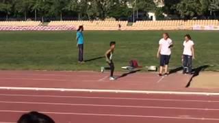 Long jump 9 years old kid 13.51 feet (4.12 mts) slow motion