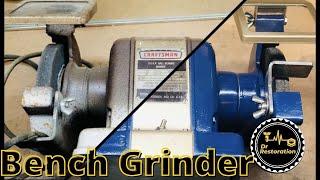 Old Bench Grinder Restoration - Craftsman grinder