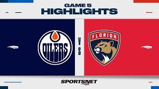 Stanley Cup Final Game 5 Highlights | Panthers vs. Oilers - June 18, 2024