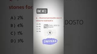 Bmc mcq #civil_engineering_mcq #bmcmcq #viral  #shorts #ssc_je_civil_engineering #youtubeshorts #bmc