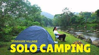 SOLO CAMPING & Steam meat inside BAMBOO at TOSEKGRE VILLAGE / GARO VLOG / MEGHALAYA