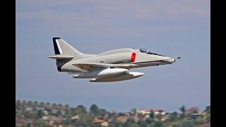 The RC Geek's Freewing A-4 Skyhawk flight at Wingmasters SD