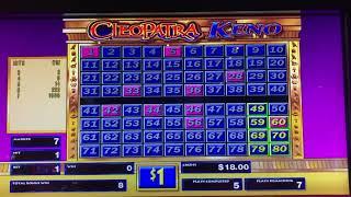 NICE BONUS WIN! High Limit Cleopatra Keno! Free Games Win! Live Play at Casino! Live Keno Play!