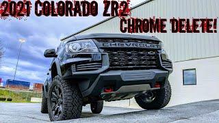 BLACKING OUT the 2021 Chevy COLORADO ZR2 Midnight Edition!