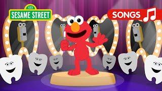 Sesame Street: Brushy Brush Song Animated | Healthy Teeth for Kids