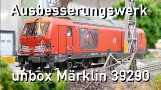 Ausbesserungswerk unbox Märklin 39290 Siemens Vectron 249 Zweikraftlokomotive Dual Mode Neuheit 2023