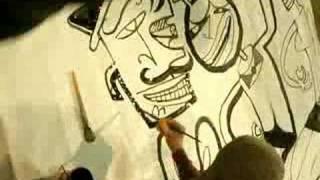 Jim Avignon live painting in Moscow
