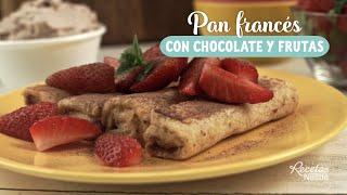 Pan francés de chocolate con frutas