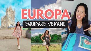 Equipaje para verano en Europa (SÓLO maleta de mano)