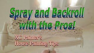 Spray and Backroll with the Pros - Interior Painting