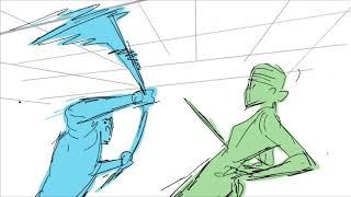 Malika Animated Pilot - Fight Scene Animatic Test (WIP)