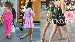 SUMMER OUTFITS IDEAS| Street Style in MILAN, ITALY  #vogue #ellemagazine #italylife