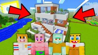 SpongeBob SquarePants Build A Modern House in Minecraft